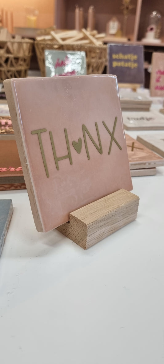 Tegelhouder – Eikenhout | Voor tegeltjes