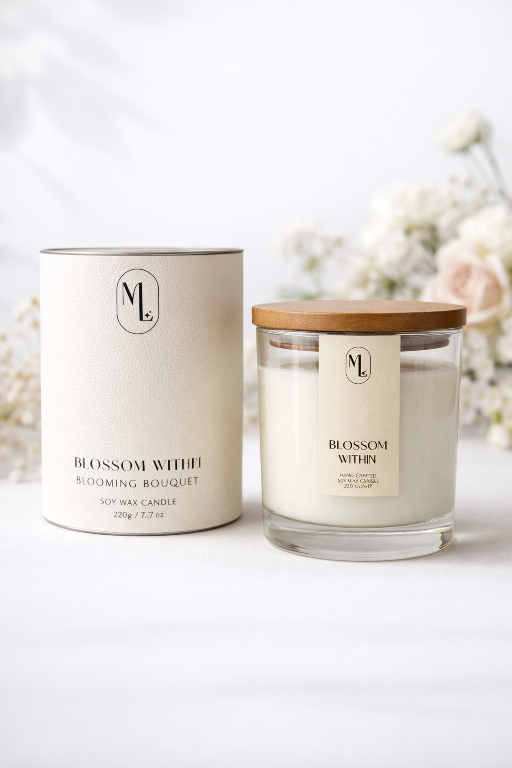 Luxe Sojawas Geurkaars – Blossom Within | Blooming Bouquet