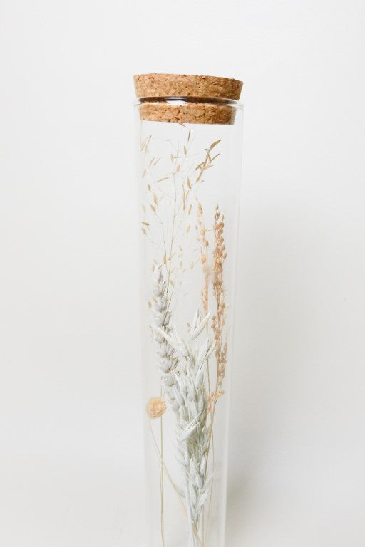 Glass Tube XL  30 cm – incl. droogbloemen