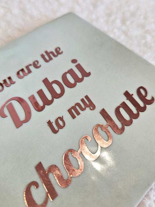 Tegeltje – Dubai Chocolate