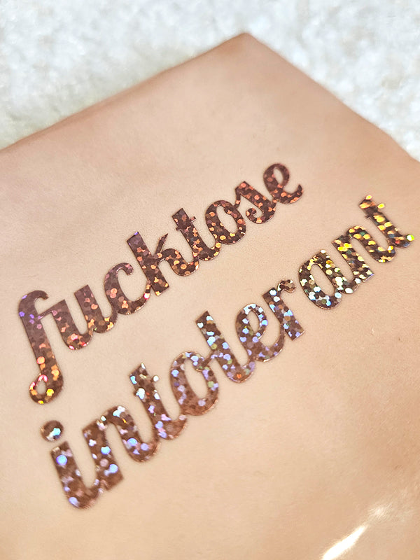 Tegeltje – Fucktose intolerant