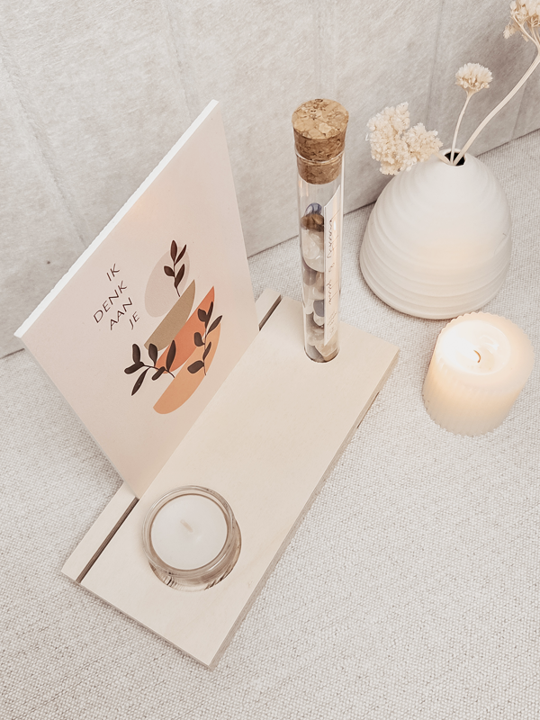 Just4You - Glazen waxinelichthouder