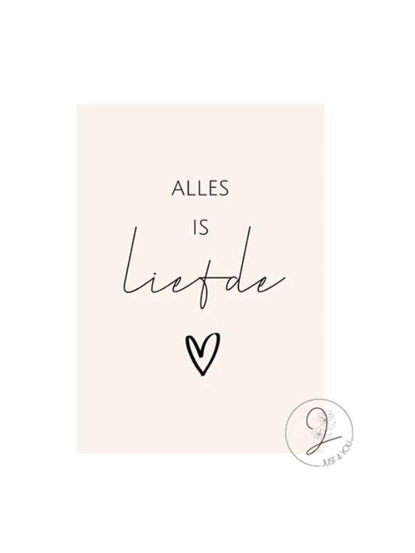 Just4You Forex bordje – Alles is liefde