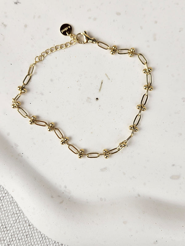 RVS Armband Lovely goud