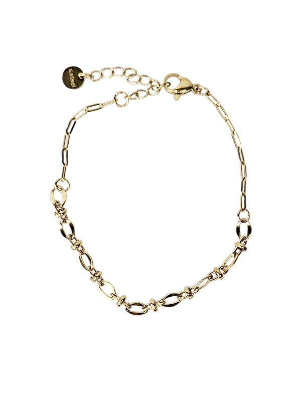 RVS Armband Multi chains goud