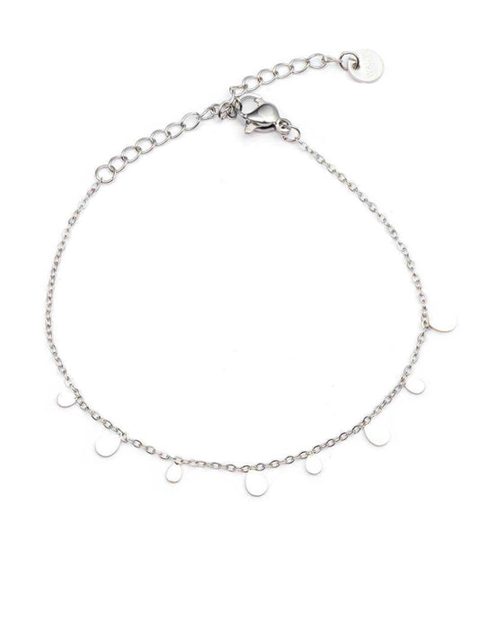 RVS Armband Multi drops zilver