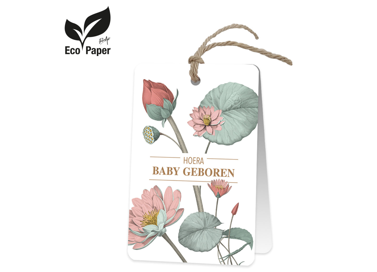 Wenskaart Eco – Baby geboren