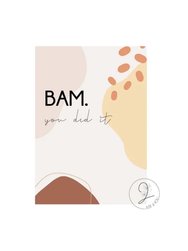 Just4You Forex bordje – BAM you did it!