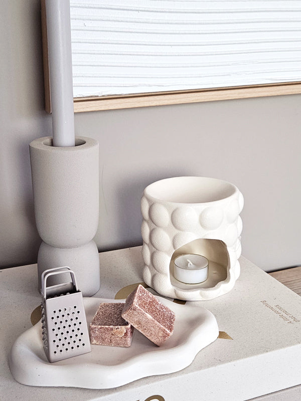 Waxbrander Bubble - keramiek crème