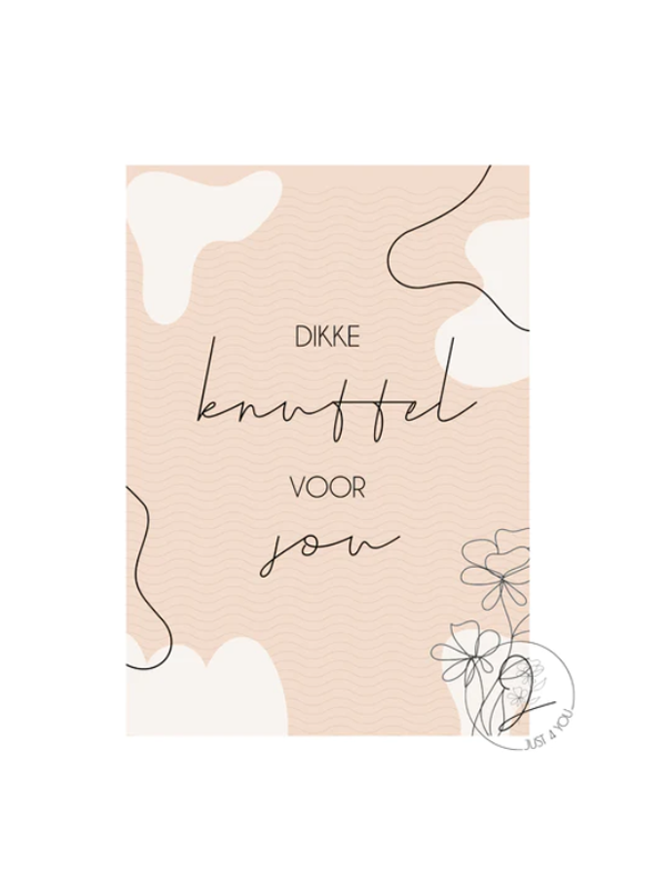 Just4You Forex bordje – Dikke knuffel voor jou