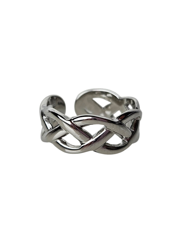 RVS Ring Diosa zilver