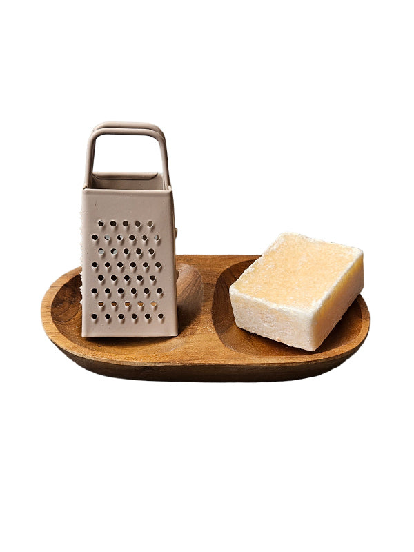 Houten Schaaltje met 2 Vakken | Naturel & Veelzijdig