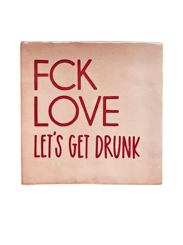 Tegeltje – FCK Love | Keramiek 10x10 cm