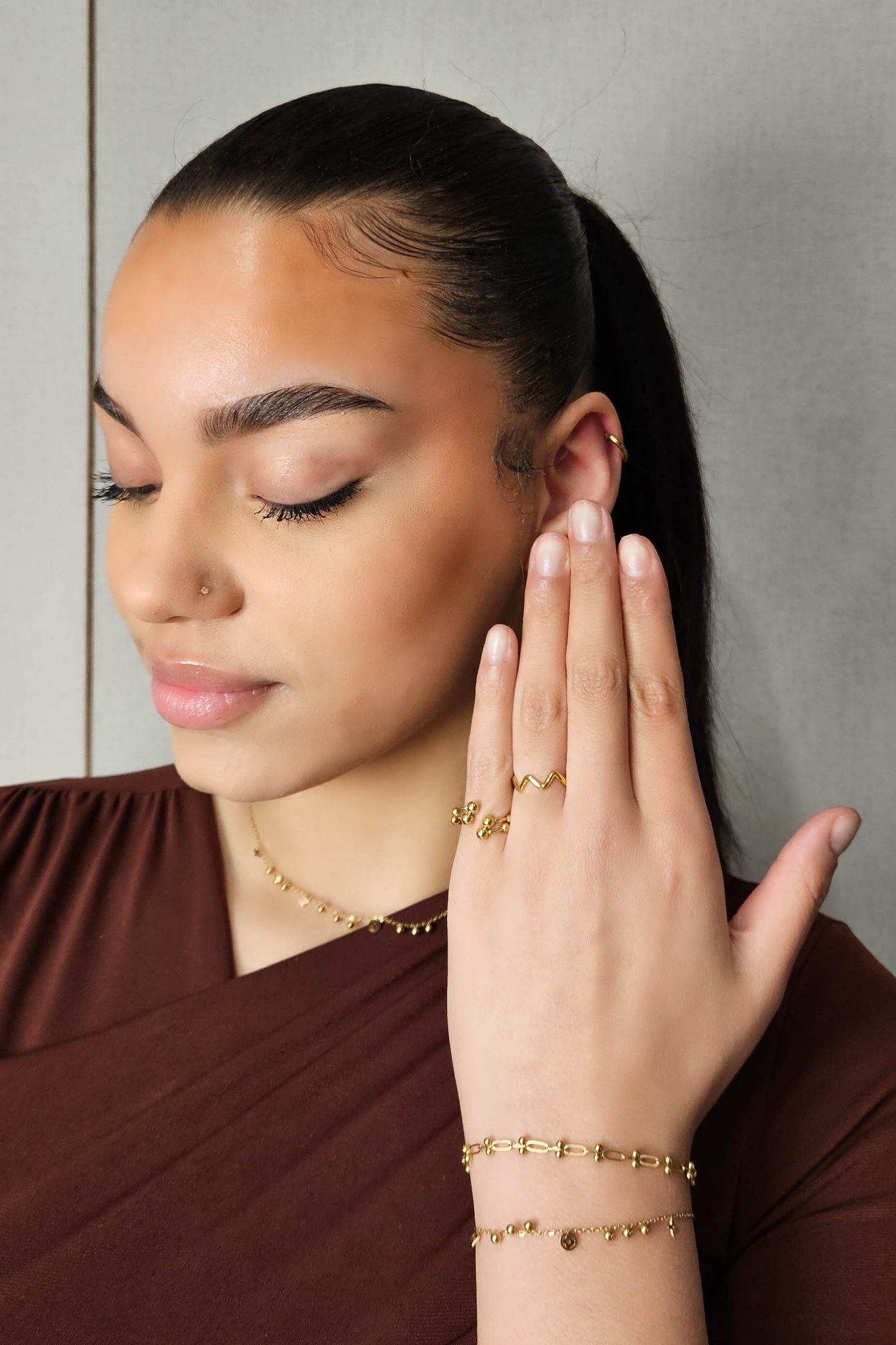 RVS Armband Lovely goud