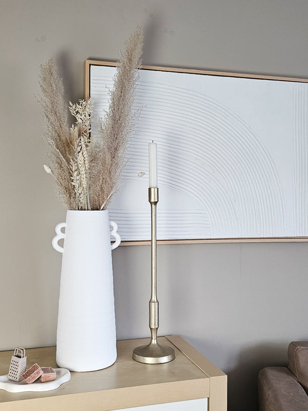 J-Line Vaas Kegel Klei Wit