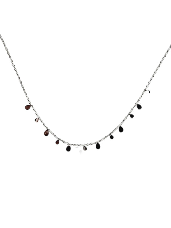 RVS Ketting Drops zilver