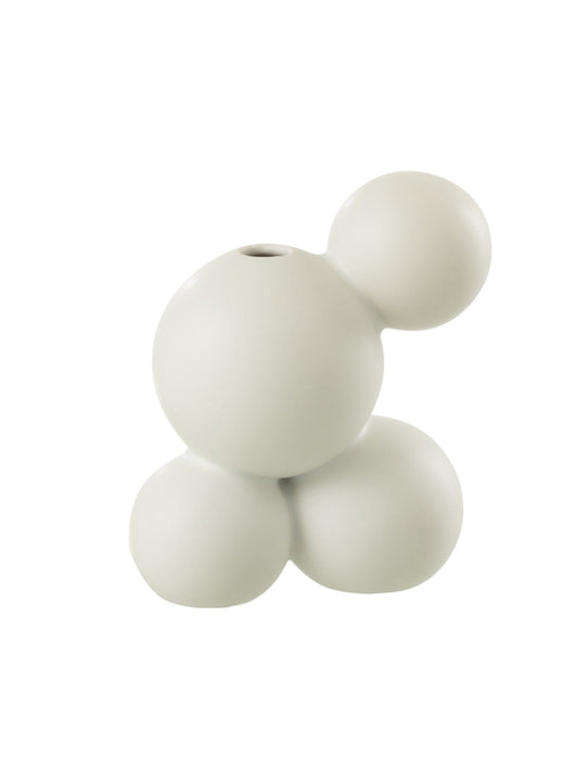 J-Line Vaas Lea Wit | 17,5 cm