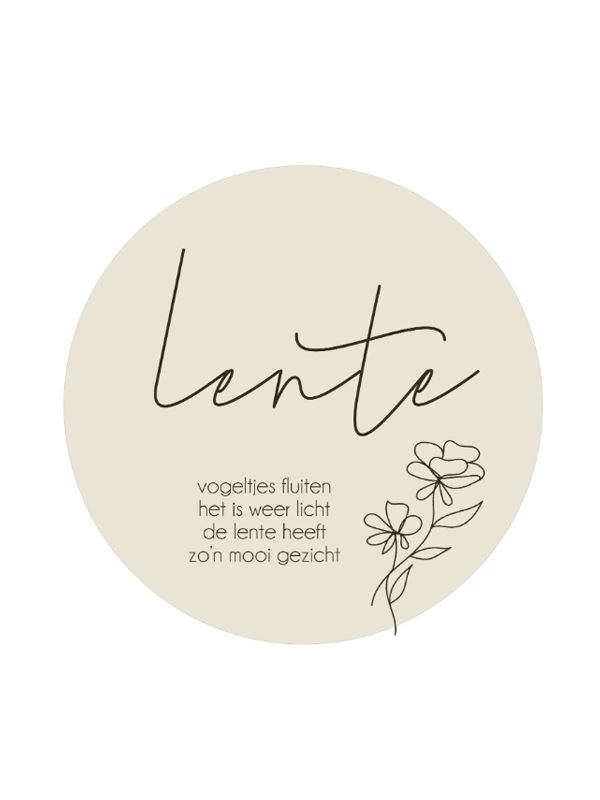 ML Muurcirkel Lente 30cm