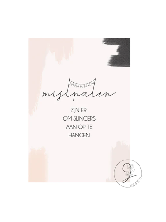 Just4You Forex bordje – Mijlpalen slingers