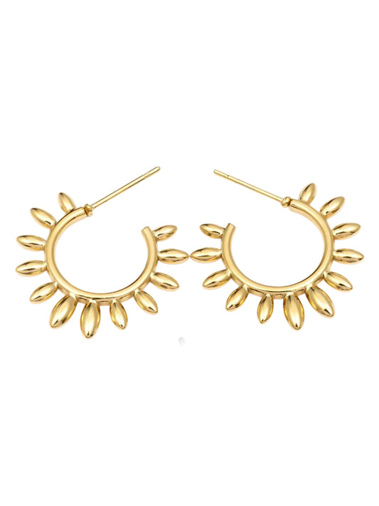 RVS Oorbellen Sol goud