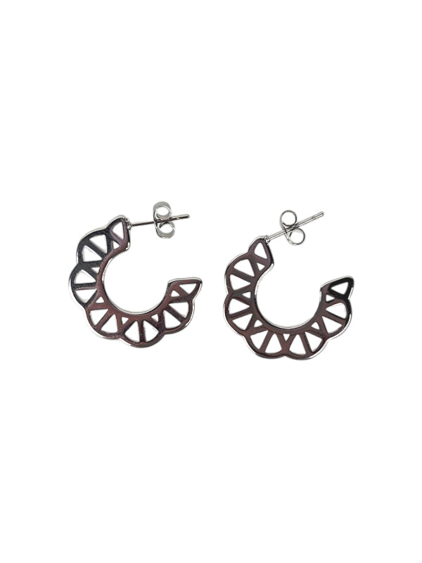 RVS Oorbellen Cinta zilver