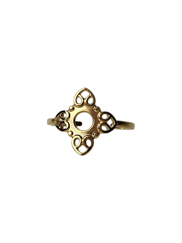 RVS Ring Reina goud