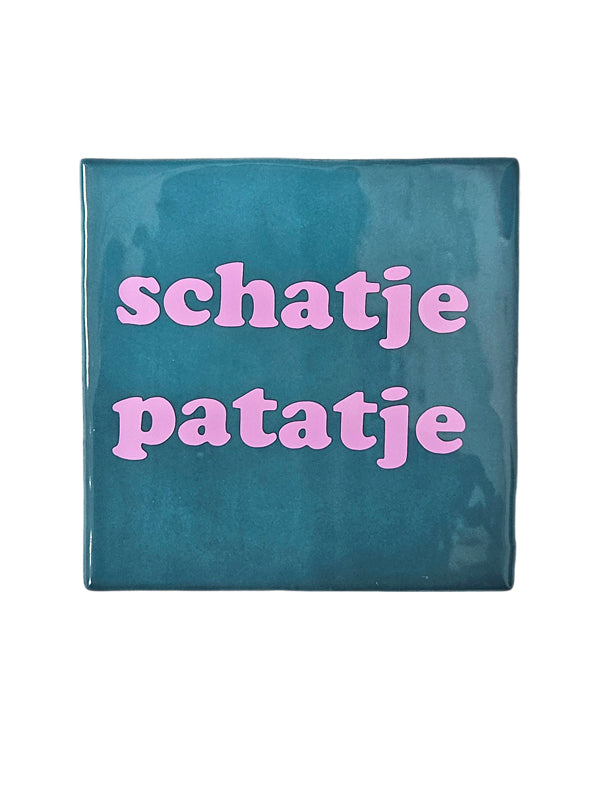 Tegeltje – Schatje Patatje | Keramiek 10x10 cm