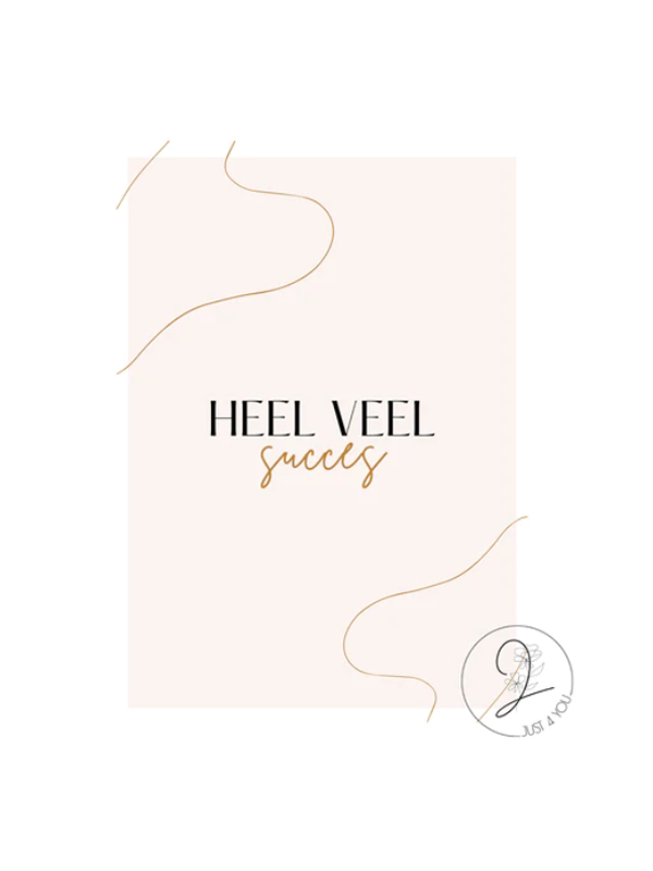 Just4You Forex bordje – Heel veel succes