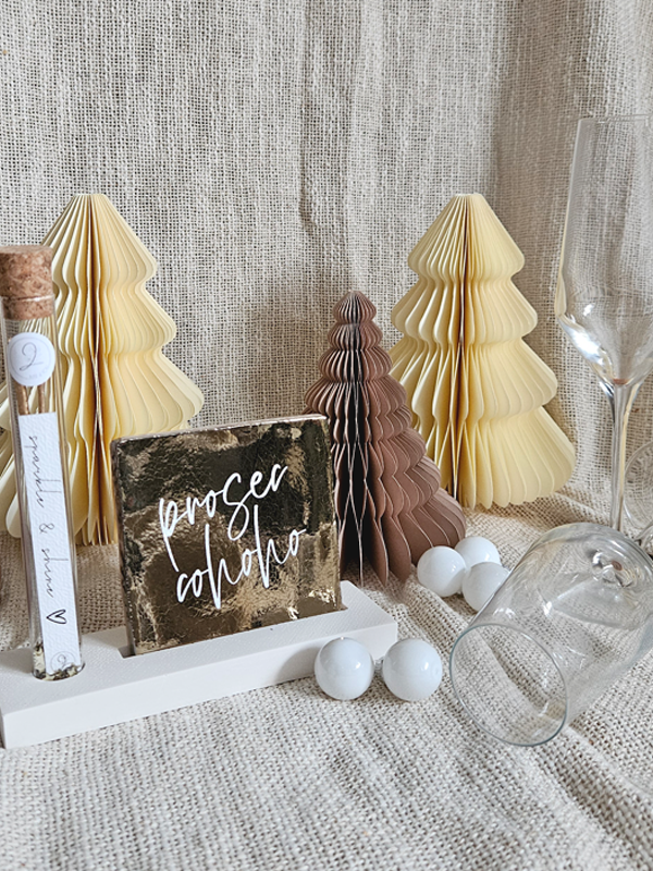 Tegeltje – Proseccohoho goud