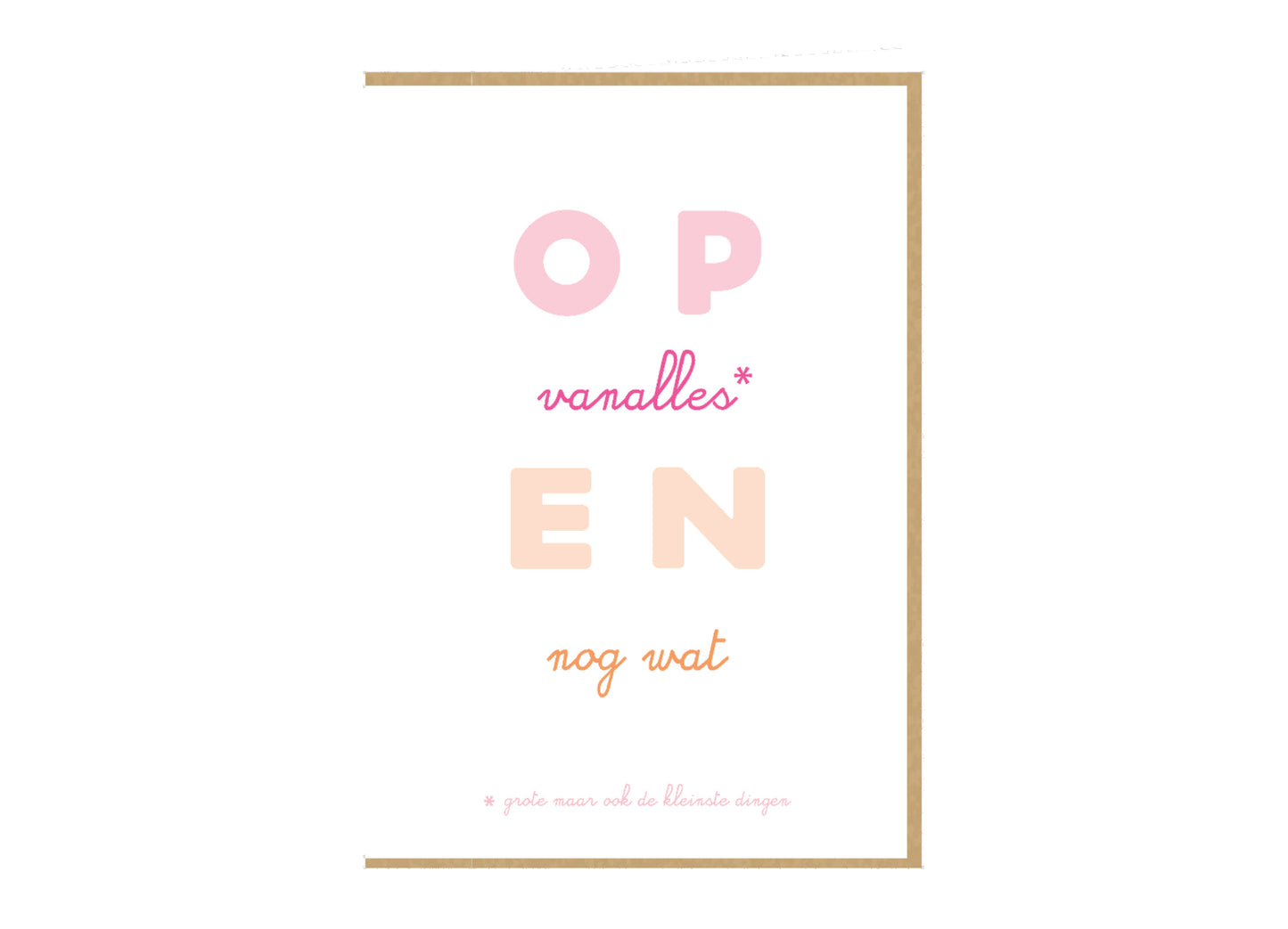 Wenskaart – Op vanalles en nog wat