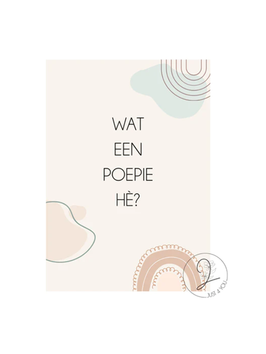 Just4You Forex kaart – Wat een poepie he