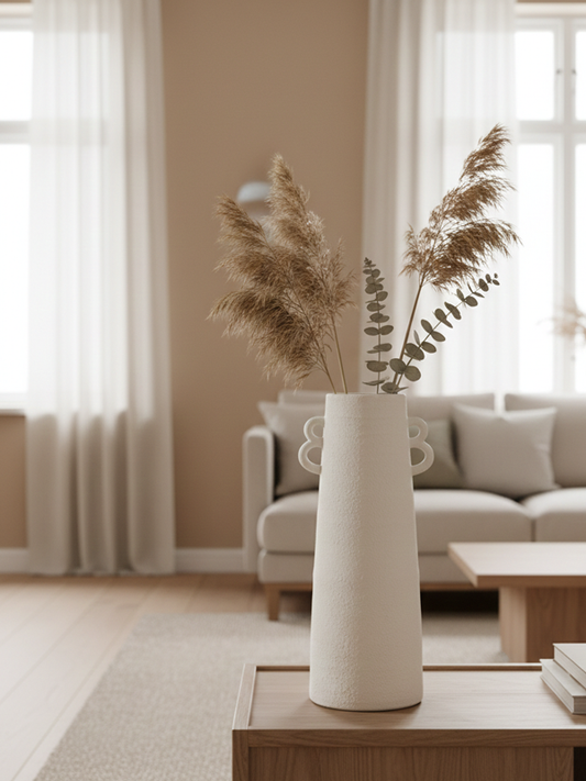 J-Line Vaas Kegel Klei Wit