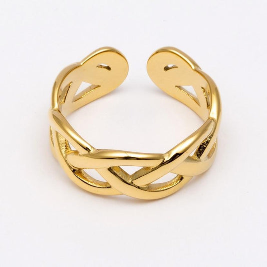 RVS Ring Diosa goud