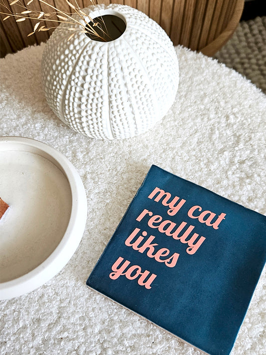 Tegeltje – My cat really likes you