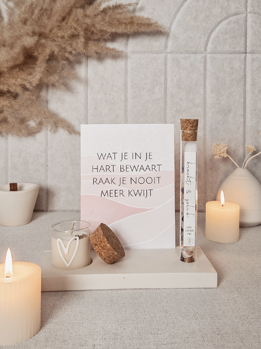 Just4You Forex bordje – Wat je in je hart bewaart