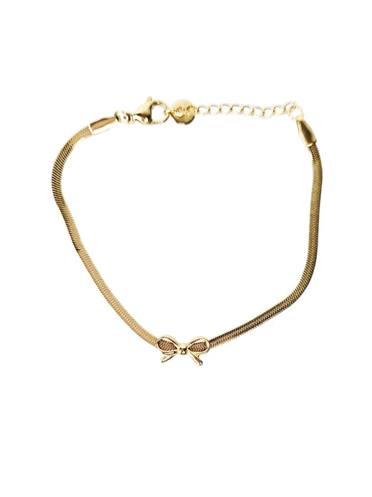 RVS Armband Strikje goud