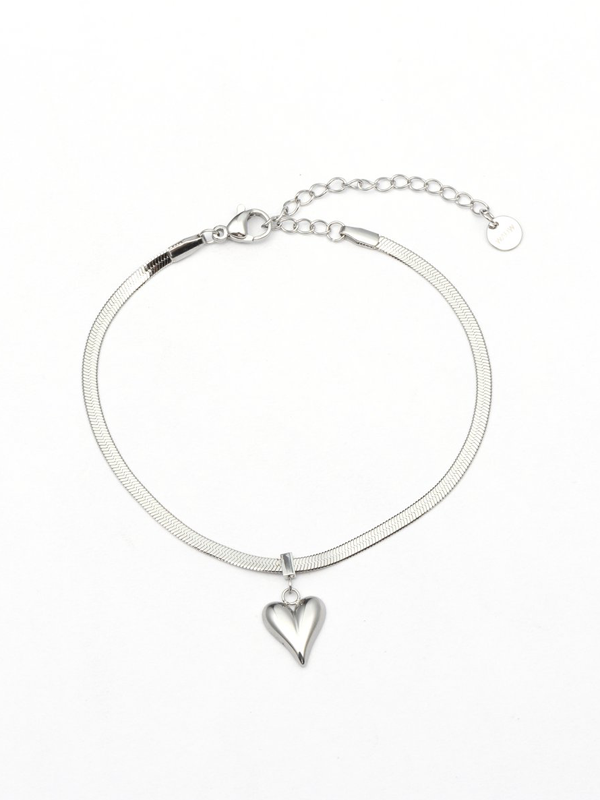 RVS Armband Hartje - Zilver