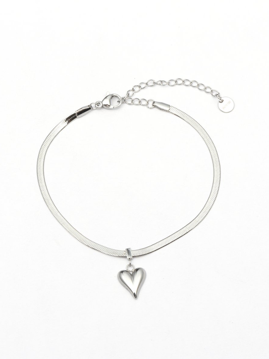 RVS Armband Hartje - Zilver