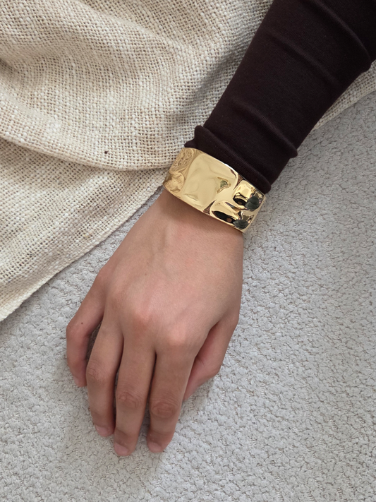 RVS Statement Armband Emilia - Goud