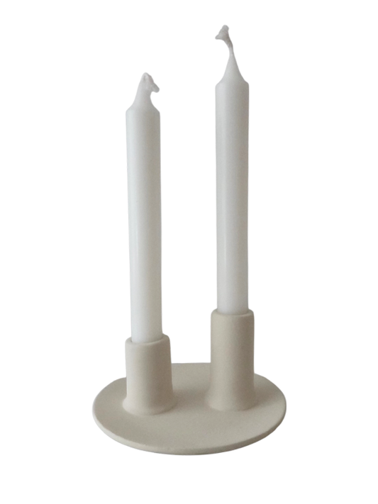 Kandelaar Aliya | Beige Keramiek