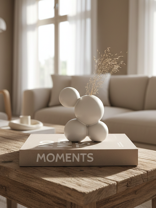 J-Line Vaas Lea Wit | 17,5 cm