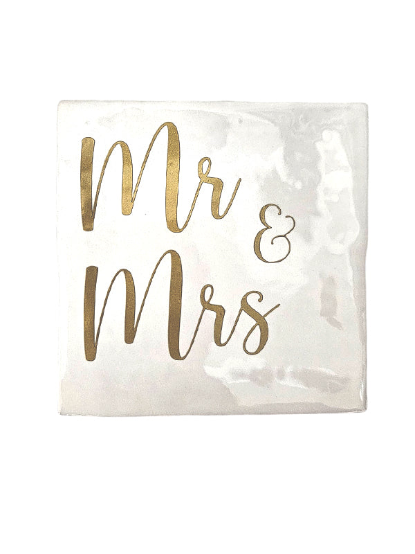 Tegeltje - Mr & Mrs