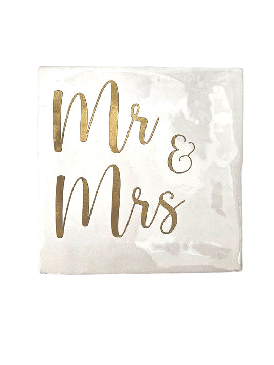 Tegeltje - Mr & Mrs