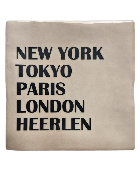 Tegeltje | New York, Tokyo, Paris, London & JOUW woonplaats