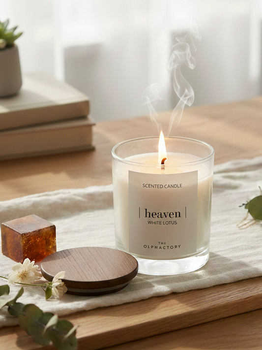 Luxe Geurkaars White Lotus – | Heaven | by The Olphactory