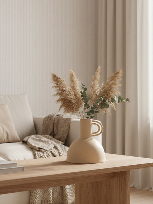 J-Line Vaas Renaissance | beige ceramic