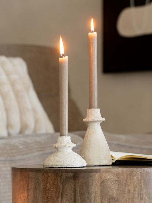 J-Line Set van 3 Kandelaars – Agora Terra Beige