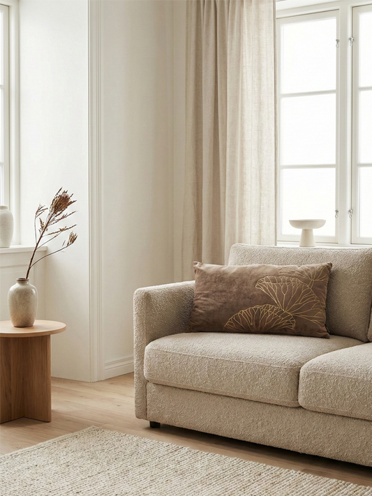 Sierkussen Sophie Velours | Bruin & Goud