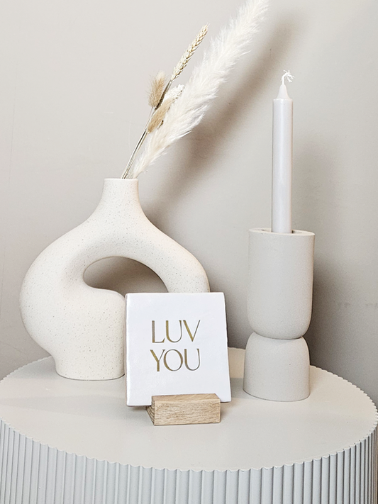 Tegeltje – Love you | Keramiek 10x10 cm