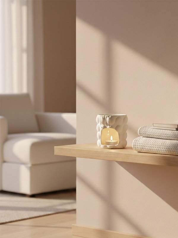 Waxbrander Bubble | Keramiek Crème